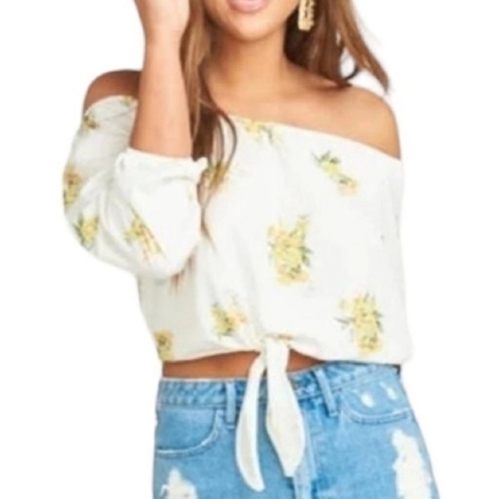 Show Me Your MuMu Tie-Front Blouse